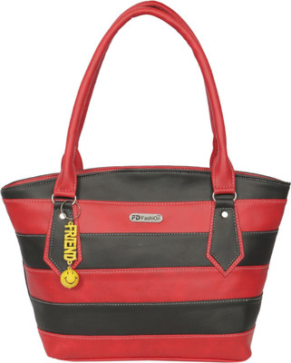 

FD Fashion Soft Shoulder Bag(Black, Red)