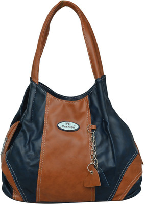 

FD Fashion Soft Shoulder Bag(Blue, Tan)