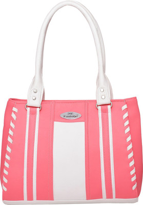 

FD Fashion Soft Shoulder Bag(Pink, White)