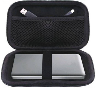 

wolfano Pouch\Case for HP 1 TB Wired 2.5 inch External Hard Disk(For HP Pouch, WD Case, Dell Case, External hard disk case, External hard disk pouch, External hard disk cover, External hard disk protector, Black)