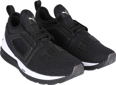 

Puma Boys & Girls Lace Sneakers(Black, Black- white