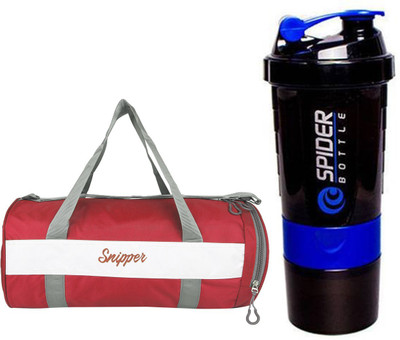

Snipper Combo of Shoe Compartment Red Bag and Shaker Purple Gym & Fitness Kit