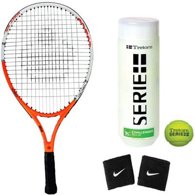 

Cosco ( Junior Size ) ( Age Group 6 to 8 Years ) Tennis Racquet ( Color on Availability) with Tennis Ball Tennis Kit