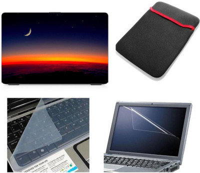 

PUNIX Nature Wallpaper 4 In 1 Combo Pack With Laptop Skin Sticker Decal, Laptop Sleeve Pouch, Key Guard, Screen Protector For All 15.6 Inch Laptop Combo Set(Multicolor)