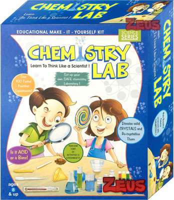 

Zeus Chemistry Lab Educational Kit Over 100 Tested Practical Experiments Do it yourself School Projects Learning(Multicolor)
