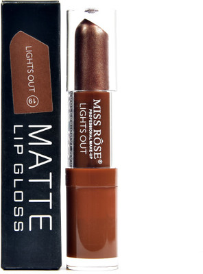 

Miss Rose waterproof brown colour matte lip gloss 3 ml mirror lights out 19(3 ml, brown)