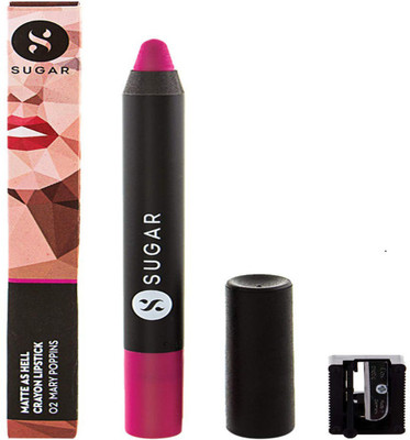 

Sugar MATTE AS HELL Crayon Lipstick 2.58 g With Sharpener (02 Mary Poppins)((02 Mary Poppins), 2.58 g)