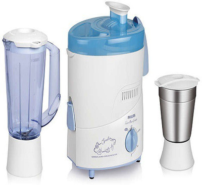 Philips HL1631/00 500W 2 Jars Juicer Mixer Grinder (White)
