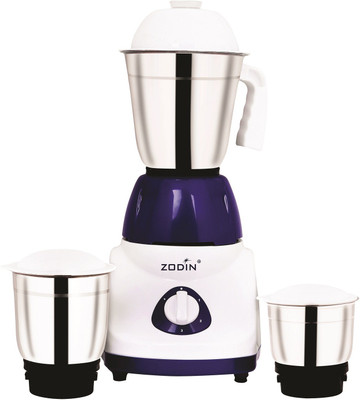 

ZODIN ZX11 Watt- 500 Juicer Mixer Grinder(Blue And White, 3 Jars)
