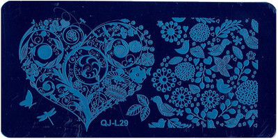 

SYGA 1 Piece QJ-L29 Style Nail Plates Nail Art Image Stamping Plates Nail Sticker(Silver)