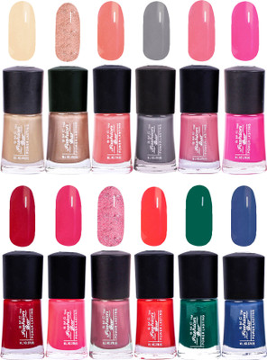 

SMC FASHION BAR Gel Based High Quality Nail Paint Combo Multicolor(Pack of 12)