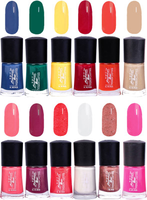 

SMC FASHION BAR Gel Based Royal Nail Paint Combo Multicolor(Pack of 12)