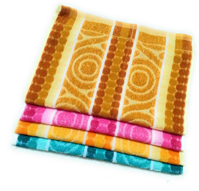 Cotton Colors Cotton 300 GSM Hand Towel Set(Pack of 4) Cotton Colors Cotton 300 GSM Hand Towel Set(Pack of 4)