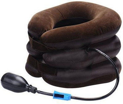 

OneRetail Air Inflatable Pillow Brace Cervical Neck Traction Support Pain Relief Neck Pillow(Brown)