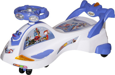 

Dash Kids Deluxe Free Wheel Magic swing trans car Ride-on(WHITE)…(White)