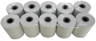 youtech 79x55 79mmX55Mtr (meter) Thermal Paper Biling Rolls Pack of 10 Paper Label(Black)