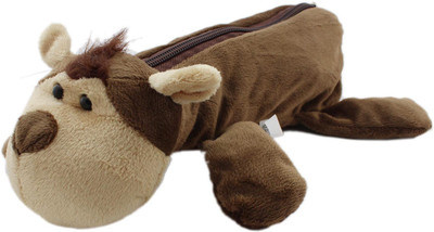 

Tootpado 8SST21 Animal Pouch Art EVA Pencil Box(Set of 1, Brown)