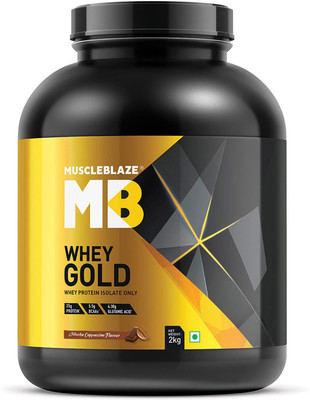 

MuscleBlaze Whey Gold 100% Whey Isolate Whey Protein(2 kg, Mocha Cappuccino)
