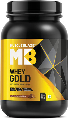 

MuscleBlaze Whey Gold 100% Whey Isolate Whey Protein(1 kg, Mocha Cappuccino)