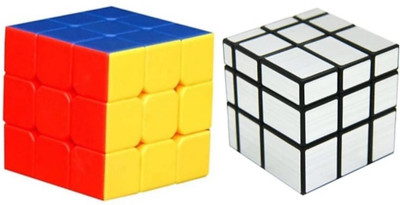 

SANJARY GOOD QUALITY SUPER SMOOTH MIRROR PUZZLE CUBE AND 3X3X3 CUBE (2 PIECE) (MULTI-COLOUR)(2 Pieces)