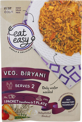 

Eat Easy Instant Dehydrated Meal, Veg Biryani (Pack of 5) 390 g