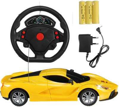 

TALKING GANESHA 1:24 Scale Full Function Super Car with rechargeable Batteries & charger with Auto Demo function (Yellow)(Yellow)