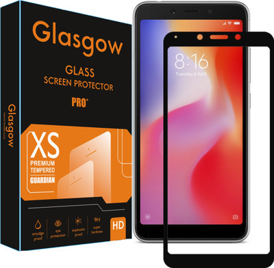Glasgow Edge To Edge Tempered Glass for Mi Redmi 6(Pack of 1)