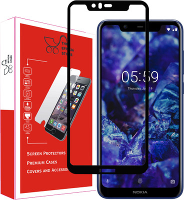 Efficia Edge To Edge Tempered Glass for Nokia 5.1 Plus(Pack of 1)