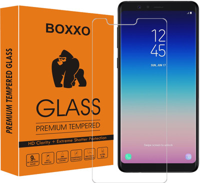 Boxxo Edge To Edge Tempered Glass for Samsung Galaxy A8 Star(Pack of 1)