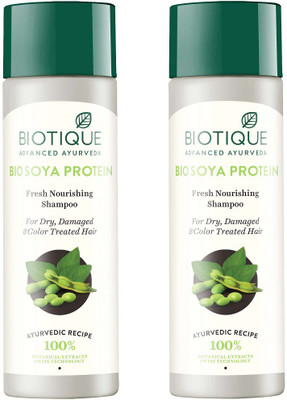 

BIOTIQUE BIO SOYA PROTEIN FRESH NOURISHING SHAMPOO FOR DRY, DAMAGED & COLOR TREATED HAIRS 120ML(240 ml)