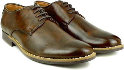 

Dockstreet Brooklyn Series Formal Shoes Lace upÂ Derby For Men(Brown