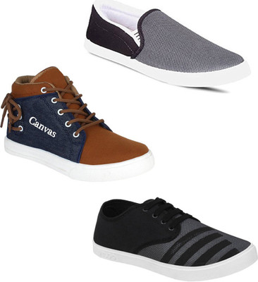 

Lifecart Slip On Sneakers For Men(Multicolor