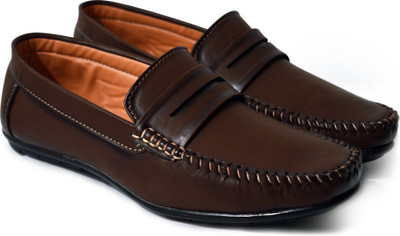 

Feetway Designer Loafers For Men Slip On Casual Shoes Loafers Loafers For Men(Brown