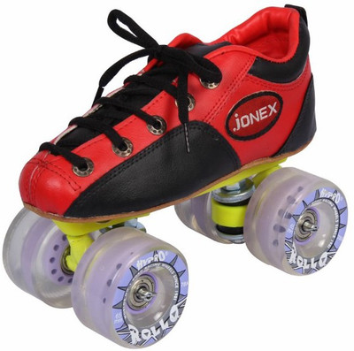Jonex Boys Hypro Rollo Fix Body Size 11 Quad Roller Skates - Size 11 UK(Red)