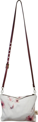 

Astara Women Casual, Evening/Party, Formal White Canvas Sling Bag