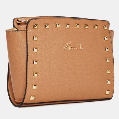 

Miss CL Women Casual Beige Leatherette Sling Bag