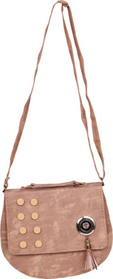

JANET Women Casual White PU Sling Bag