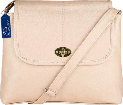 

AL Amazing Women Casual Tan PU Sling Bag