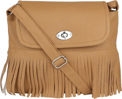 

Rekha Collection Women Casual Brown PU Sling Bag