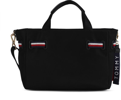 Tommy Hilfiger Women Casual Black Nylon Tote