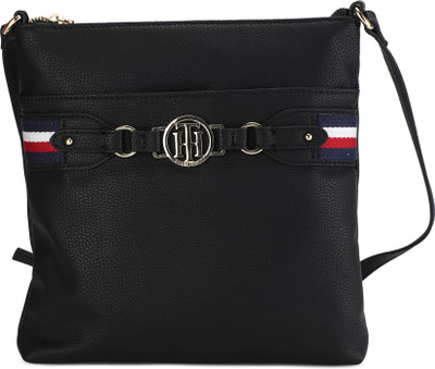 

Tommy Hilfiger Women Casual Black PU Sling Bag