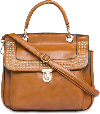 

Satchel Bags Women Casual Tan PU Sling Bag