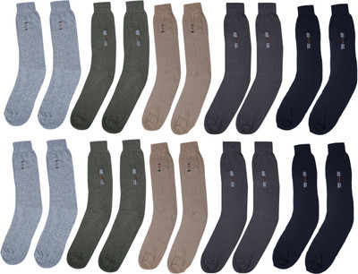 ZACHARIAS Men Solid Calf Length(Pack of 10)