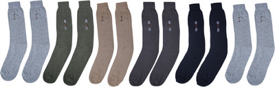 ZACHARIAS Men Solid Calf Length(Pack of 6)