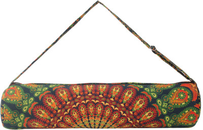 

Shreeji Cotton Printed Yoga Mat Bag Yoga Mat Bag(Multicolor, Kit Bag), Blue;orange