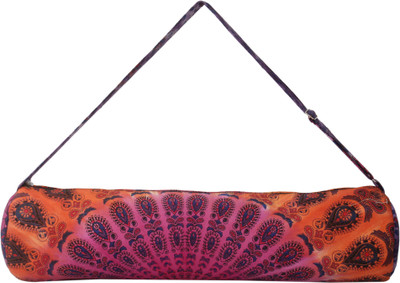 

Shreeji Cotton Printed Yoga Mat Bag Yoga Mat Bag(Multicolor, Kit Bag), Orange;pink