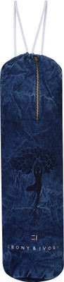 

EBONY & IVORY Denim Yoga & Pilates Mat Bag - Indigo Tie&Dye Cylindrical(Blue, Drawstring Bag)