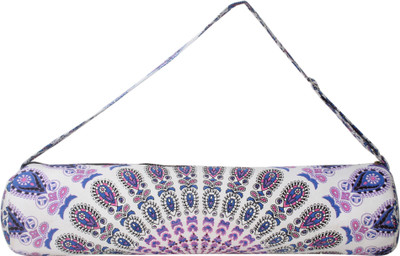 

Shreeji Cotton Printed Yoga Mat Bag Yoga Mat Bag(Multicolor, Kit Bag), Blue;white