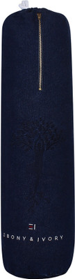 

EBONY & IVORY Denim Yo at Bag - Dark Indigo Cylindrical(Blue, Drawstring Bag), Dark blue
