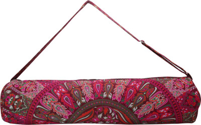 

Shreeji Cotton Printed Yoga Mat Bag Yoga Mat Bag(Multicolor, Kit Bag), Pink